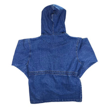 Load image into Gallery viewer, Vintage 90's BUGLE BOY Blue Denim Cotton Hooded Button Jacket