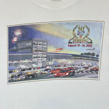 Load image into Gallery viewer, Vintage SEBRING (2002) Le Mans Racing Motorsports Souvenir Spellout Graphic T-Shirt