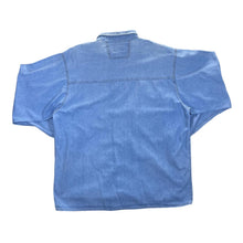 Load image into Gallery viewer, Vintage JOHN F. GEE Cowboy Western Style Pearl Snap Long Sleeve Blue Denim Shirt