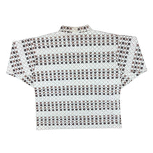 Load image into Gallery viewer, Vintage 90's ALFA FASHION Argyle Check Patterned 1/4 Zip Long Sleeve Flannel Polo Shirt