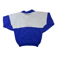 Load image into Gallery viewer, Vintage 90's Grey Blue Colour Block Button Collared Sweatshirt