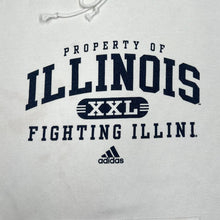 Load image into Gallery viewer, Vintage ADIDAS NCAA "Illinois Fighting Illini" College Logo Spellout Graphic Pullover Hoodie