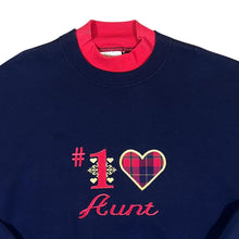 Load image into Gallery viewer, Vintage 90's Endless Designs "#1 AUNT" Embroidered Novelty Sweatshirt