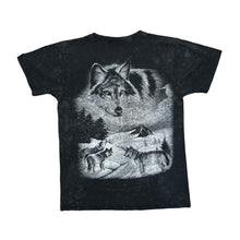 Load image into Gallery viewer, Vintage Wolf Animal Nature Snow Wildlife Graphic Faded T-Shirt