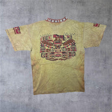 Load image into Gallery viewer, Vintage Signal Sport Native American Aztec Graphic Tea-Stain Effect Single Stitch T-Shirt