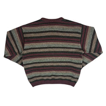 Load image into Gallery viewer, Vintage SIMON TAYLOR Multi Striped Acrylic Wool Knit Sweater Jumper