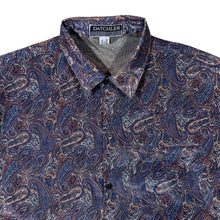 Load image into Gallery viewer, Vintage Datchler Success Thai Silk Crazy Abstract Patterned Long Sleeve Shirt