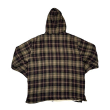 Load image into Gallery viewer, Early 00's ST JOHN'S BAY Lumberjack Plaid Check Teddy Fleece Lined Zip Hooded Flannel Over Shirt Jacket