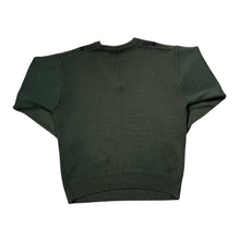 Load image into Gallery viewer, Vintage GABICCI Grandad Patterned Wool Acrylic Knit Green V-Neck Sweater Jumper