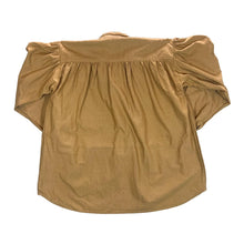 Load image into Gallery viewer, Vintage LEONARDO CARBONE Tan Brown Cotton Medieval Artist Lace-Up Smock Pullover Shirt