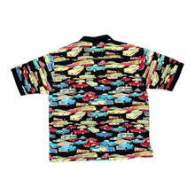 Load image into Gallery viewer, Vintage SILVER DOLLAR Muscle Car American Diner All-Over Print Open Collar Cotton Shirt