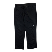 Load image into Gallery viewer, ADIDAS Classic Three Stripe Black Straight Cuff Tracksuit Bottoms