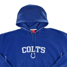 Load image into Gallery viewer, NFL INDIANAPOLIS COLTS Football Embroidered Logo Spellout Blue Pullover Hoodie