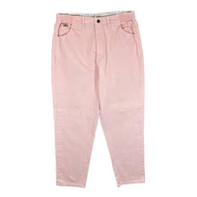 Load image into Gallery viewer, LEE Made In Mexico Side Elastic Baby Pink Cotton Tapered Jeans