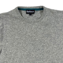 Load image into Gallery viewer, BARBOUR Classic Basic Embroidered Mini Logo Lambswool Knit Crewneck Sweater Jumper