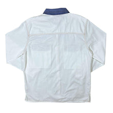 Load image into Gallery viewer, Vintage Casual Wear Cowboy Western White Blue Cotton Long Sleeve Shirt