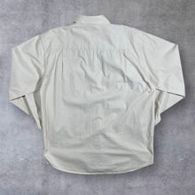 Load image into Gallery viewer, Atlas For Men Cowboy Western Filigree Patterned Cream Cotton Popper Long Sleeve Shirt