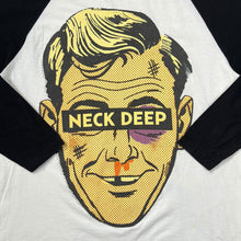 Load image into Gallery viewer, NECK DEEP Logo Spellout Graphic Skate Pop Punk Music Band Raglan Long Sleeve T-Shirt