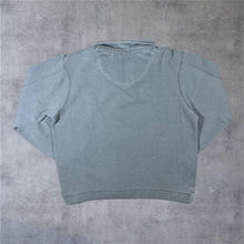 Load image into Gallery viewer, Kangaroo Poo Skater Surfer Grey Mini Logo 1/4 Zip Pullover Sweatshirt