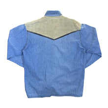 Load image into Gallery viewer, Vintage 90's STOCKERPOINT Western Cowboy Style Long Sleeve Blue Denim Shirt