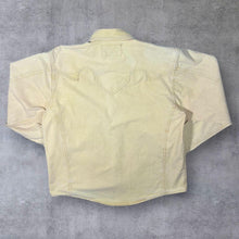 Load image into Gallery viewer, Vintage Stars & Stripes Cowboy Western Yellow Popper Cotton Long Sleeve Shirt