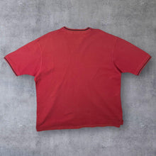 Load image into Gallery viewer, Vintage St Michael Marks & Spencer Red Short Sleeve V-Neck Cotton T-Shirt