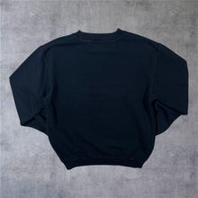 Load image into Gallery viewer, Reebok Classic Embroidered Big Logo Black Crewneck Sweatshirt