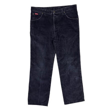 Load image into Gallery viewer, Vintage CARRERA JEANS Made In Italy Classic Black Straight Leg Corduroy Cord Trousers