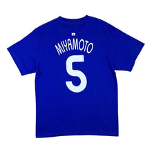Load image into Gallery viewer, Vintage JFA Japan Football Association "Miyamoto" Spellout Graphic Blue T-Shirt