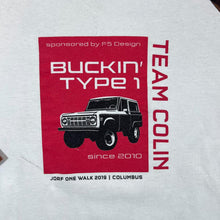 Load image into Gallery viewer, Champion BUCKIN' TYPE 1 Car Spellout Graphic Tie Dye Raglan 3/4 Sleeve T-Shirt