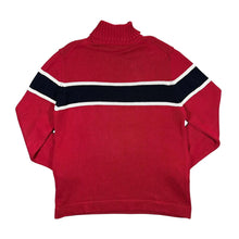Load image into Gallery viewer, Early 00's ATLANTIC SPORT Colour Block Cotton Knit Turtle Roll Neck Sweater Jumper
