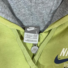 Load image into Gallery viewer, NIKE Mini Logo Graphic Lime Green Zip Hoodie