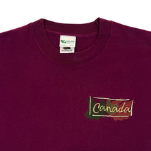 Load image into Gallery viewer, Vintage 90's Kalson Group CANADA Embroidered Souvenir Single Stitch Burgundy T-Shirt