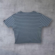 Load image into Gallery viewer, Early 00’s DKNY Jeans Grey Mix Striped Cotton Short Sleeve T-Shirt