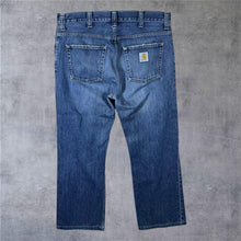 Load image into Gallery viewer, Carhartt "Rockin Pant" Blue Denim Casual Loose Fit Distressed Jeans
