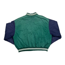 Load image into Gallery viewer, Vintage GAP "World Classic" Embroidered Spellout Reversible Varsity Quilted Bomber Jacket