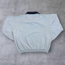 Load image into Gallery viewer, Vintage You Classic Embroidered Company Logo Grey Collared Sweatshirt