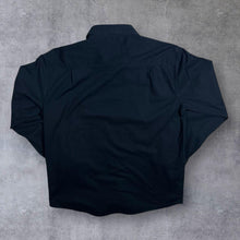 Load image into Gallery viewer, Early 00's Atlas For Men Cowboy Western Embroidered Black Cotton Long Sleeve Shirt