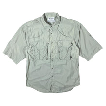 Load image into Gallery viewer, Columbia Sportswear Classic Beige Utility Hiking Outdoor Short Sleeve Polyester Shirt