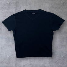 Load image into Gallery viewer, French Connection "Cool as FCUK" Graphic Spellout Black Short Sleeve V-Neck T-Shirt