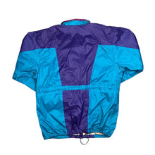 Load image into Gallery viewer, Vintage 90's OCEAN SPRAY Colour Block Crazy Pattern Lined Windbreaker Cagoule Jacket