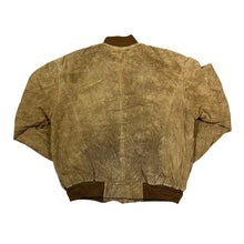 Load image into Gallery viewer, Vintage CROFT & BARROW Classic Brown Genuine Real Suede Leather Bomber Jacket