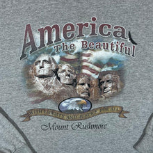 Load image into Gallery viewer, Vintage MOUNT RUSHMORE "America The Beautiful" Souvenir Spellout Graphic Long Sleeve T-Shirt
