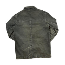 Load image into Gallery viewer, Early 00's ST. GEORGE BY DUFFER Debenhams Faded Black Distressed Heavy Cotton Chore Jacket