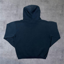 Load image into Gallery viewer, Hard Rock Cafe "Hamburg" Embroidered Souvenir Logo Navy Blue Grey Pullover Hoodie