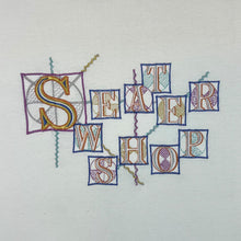 Load image into Gallery viewer, Vintage 90's THE SWEATER SHOP Embroidered Spellout White Single Stitch T-Shirt