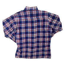 Load image into Gallery viewer, Vintage Lafayette Blue Red Plaid Check Long Sleeve Cotton Flannel Shirt