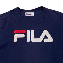 Load image into Gallery viewer, FILA Classic Big Logo Spellout Graphic Short Sleeve Cotton T-Shirt