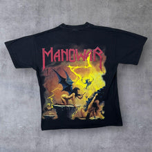 Load image into Gallery viewer, Vintage Manowar "Louder Than Hell" Power Heavy Metal Music Band Black T-Shirt