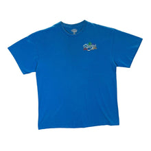Load image into Gallery viewer, RAINFOREST CAFE "Wish You Were Here" Souvenir Logo Spellout Graphic Blue T-Shirt